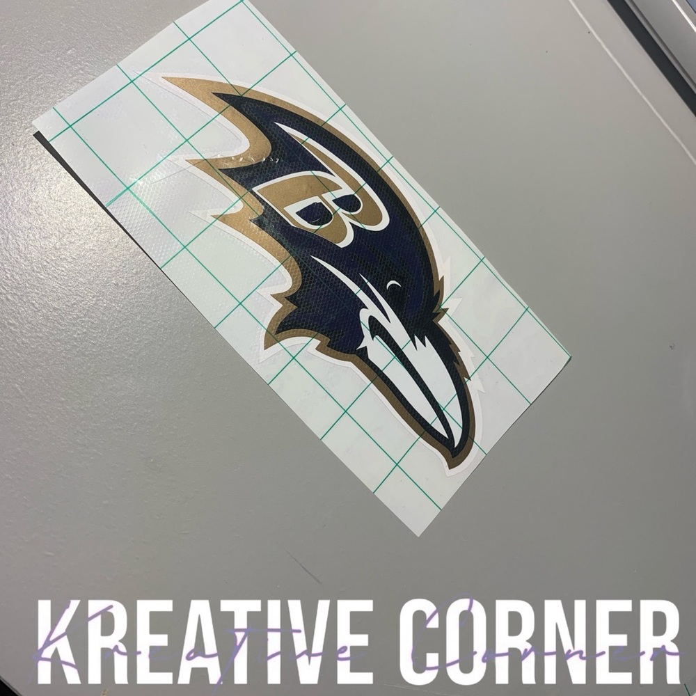 layered car decal